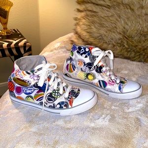 Beautiful Coach white never worn high top sneakers